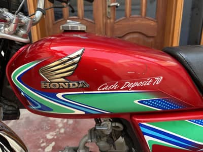 Honda CD 70 2018 Model Jenuine fuel Tank With Side Covers