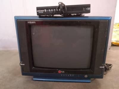 LG 17 Inch TV + Super Golden Receiver for Sale