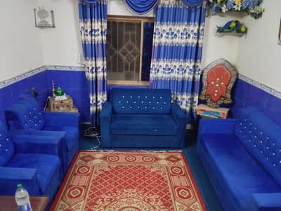7 seater sofa set in blue color for sale