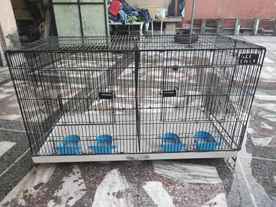 3 Feet Partition Bird Cage for Budgies, Lovebirds, Cockatiels