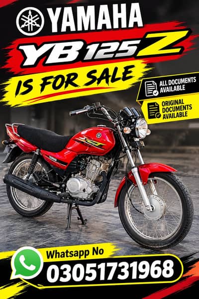 Yamaha YB 125 Z is Available for Sale Contact 03051731968