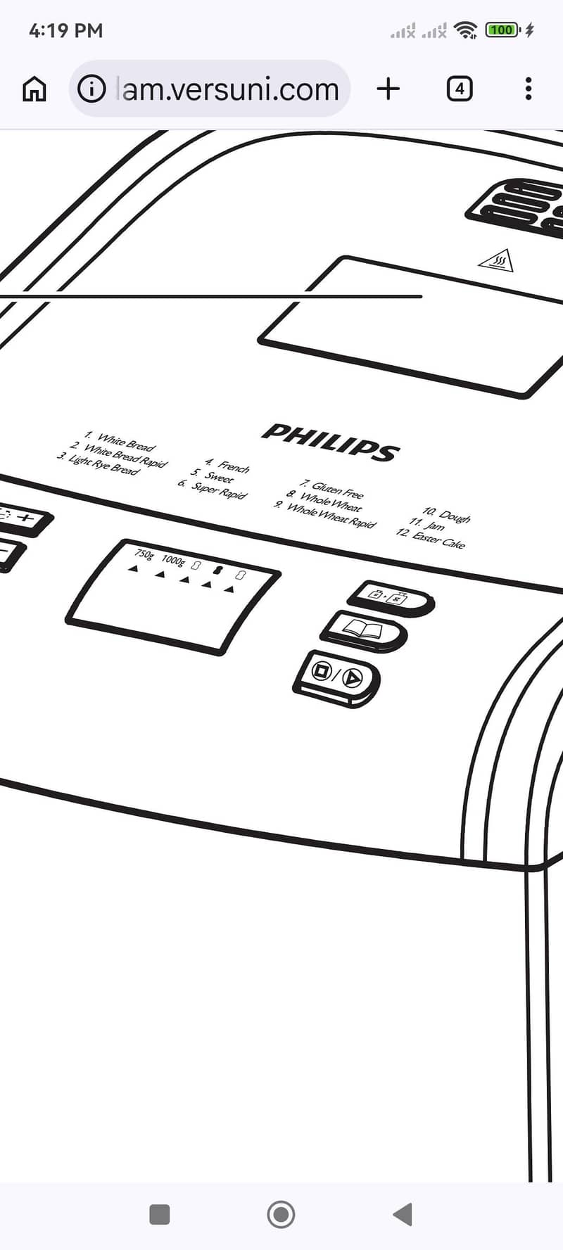 Philips Bread Maker/Dough Maker with Accessories 10