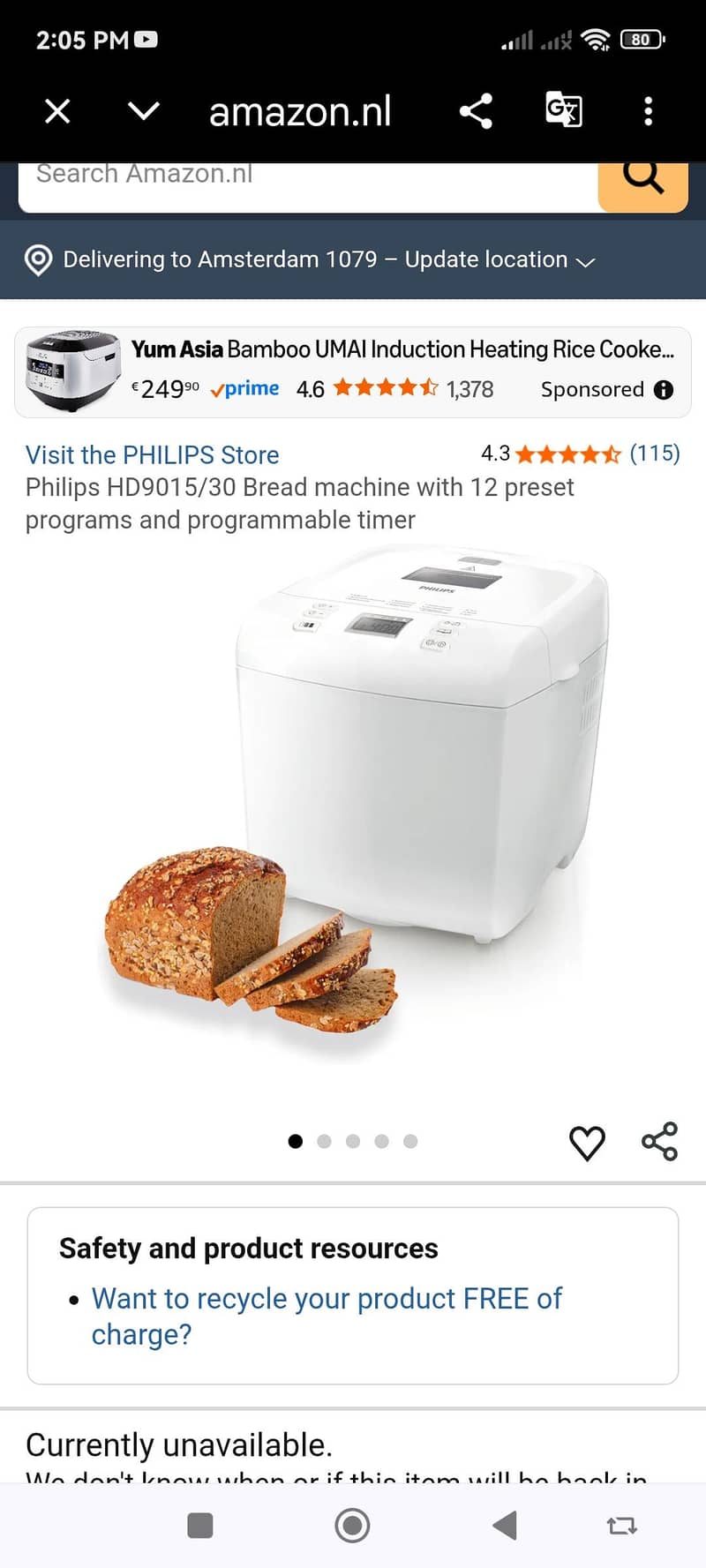 Philips Bread Maker/Dough Maker with Accessories 12