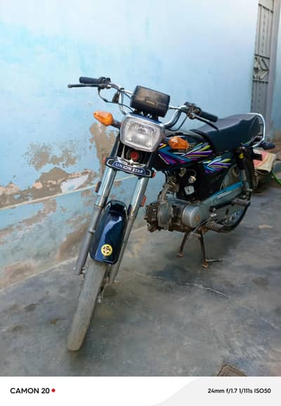 Union star bike, carpetor(hero), chain spoket, front brakes all new