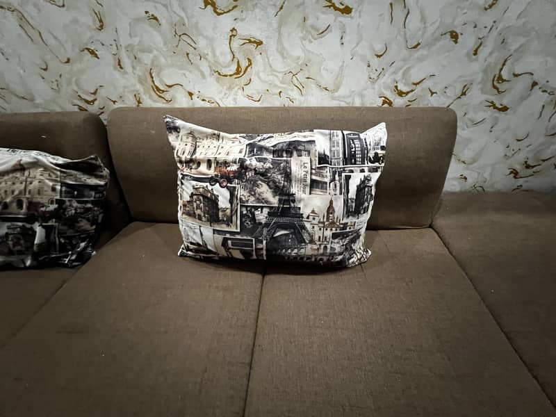 L shape sofa and table 5