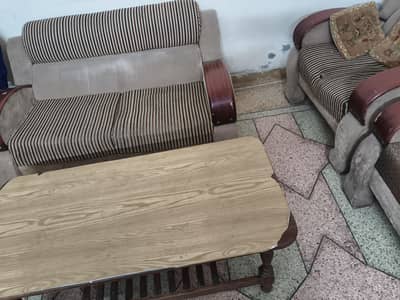 Sofa set + Dining table + Center table