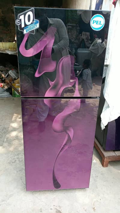 PEL glass door refrigerator