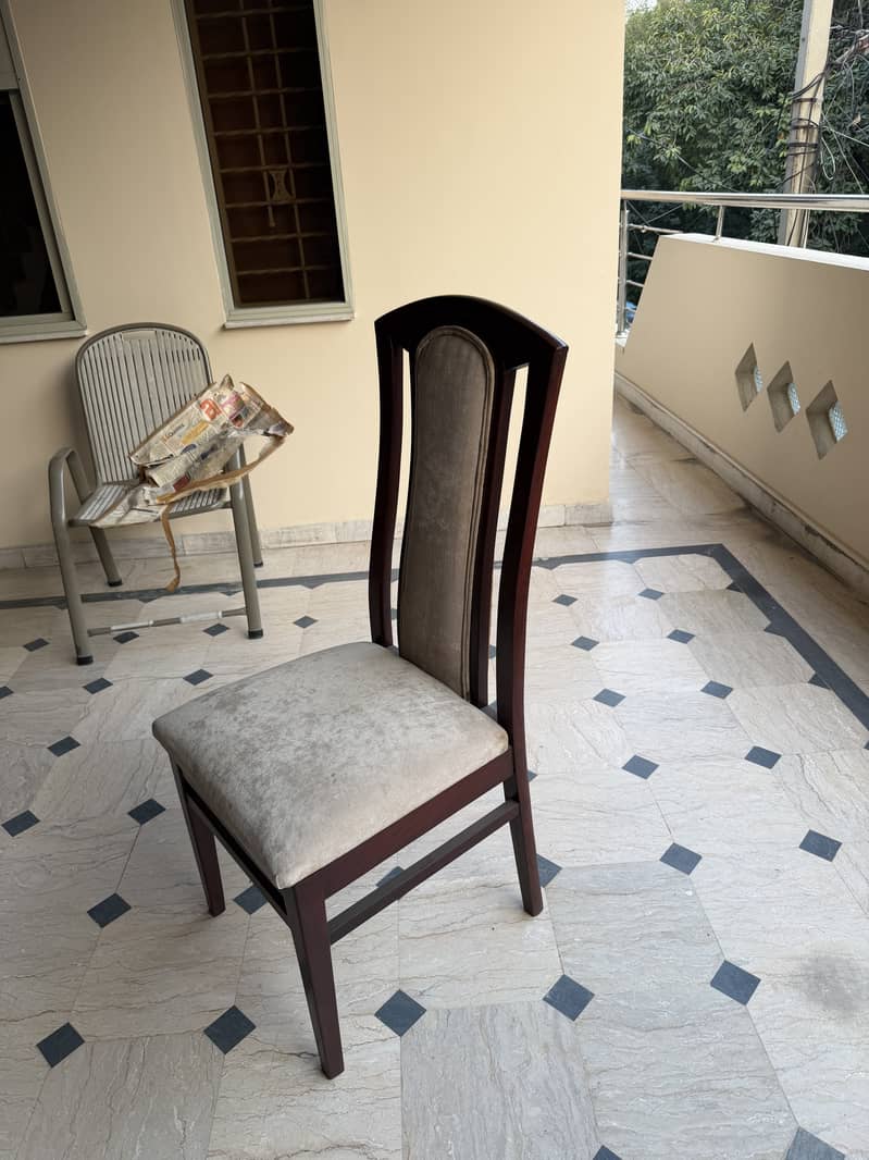 Solid Wood Dining Table with 8 Chairs 3