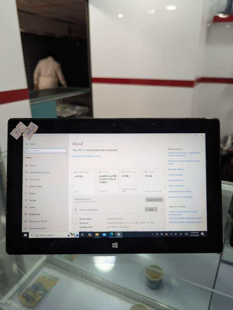 Microsoft Surface Pro i5 4GB RAM 128GB SSD | Touchscreen Tablet PC ...