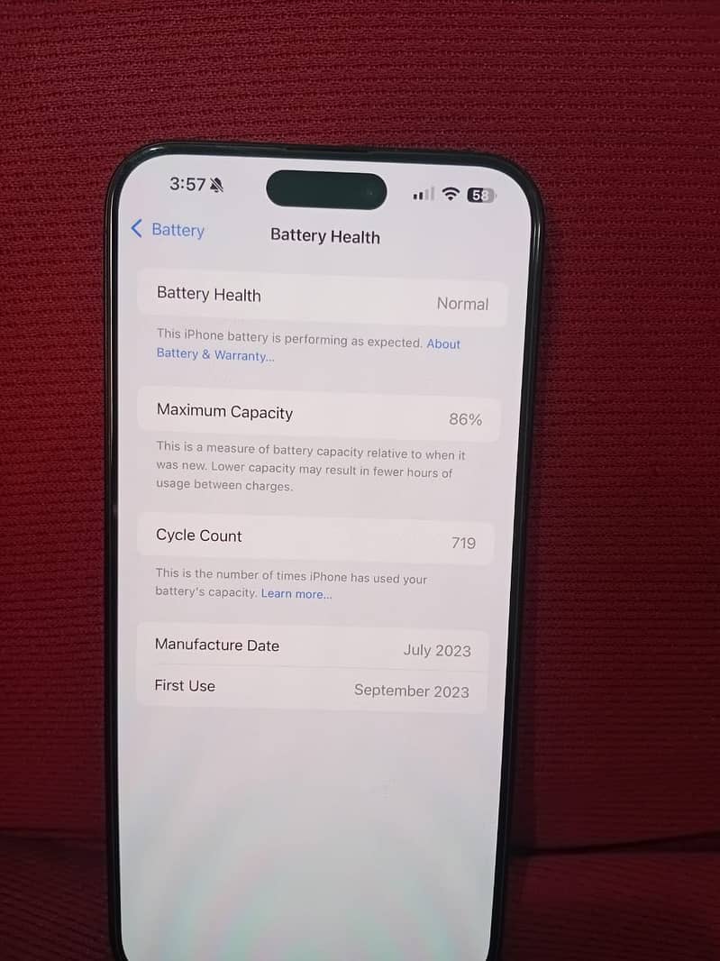 Iphone 15 pro max PTA 2
