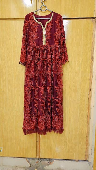 RED WEDDING WEAR MAXI 2PCS