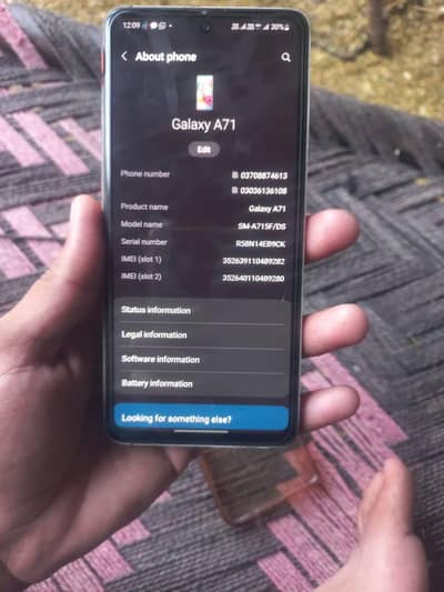 sumsung a71 gaming phone ha ALL OK JA