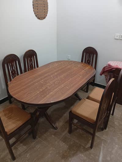 6 Chair Dining table - Wood