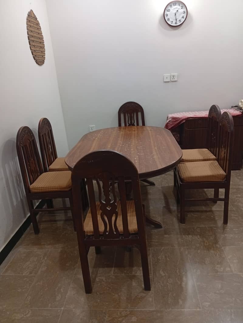 6 Chair Dining table - Wood - Dining Tables - 1120865634
