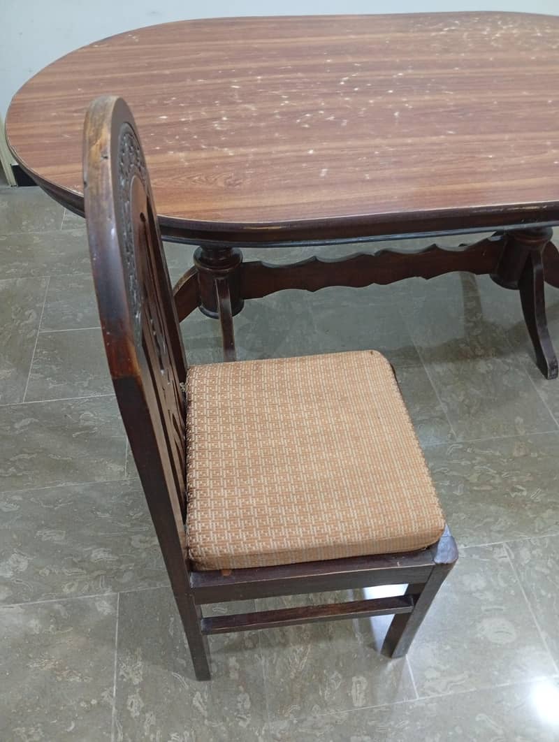 6 Chair Dining table - Wood - Dining Tables - 1120865634