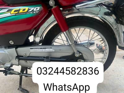 Honda CD 70 cc bike urgent for sale WhatsApp