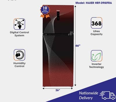 Haier HRF-398IFRA Brand New Box Pack Fridge