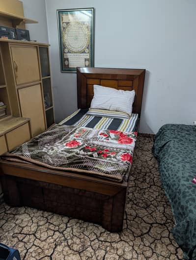 Brand New Wooden Single Bed with Diamond Foam Mattress