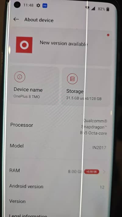 One Plus 8 PANEL HY JUST PHONE NAI HY