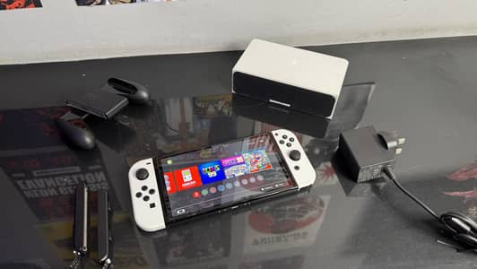 Nintendo switch oled with accessories new