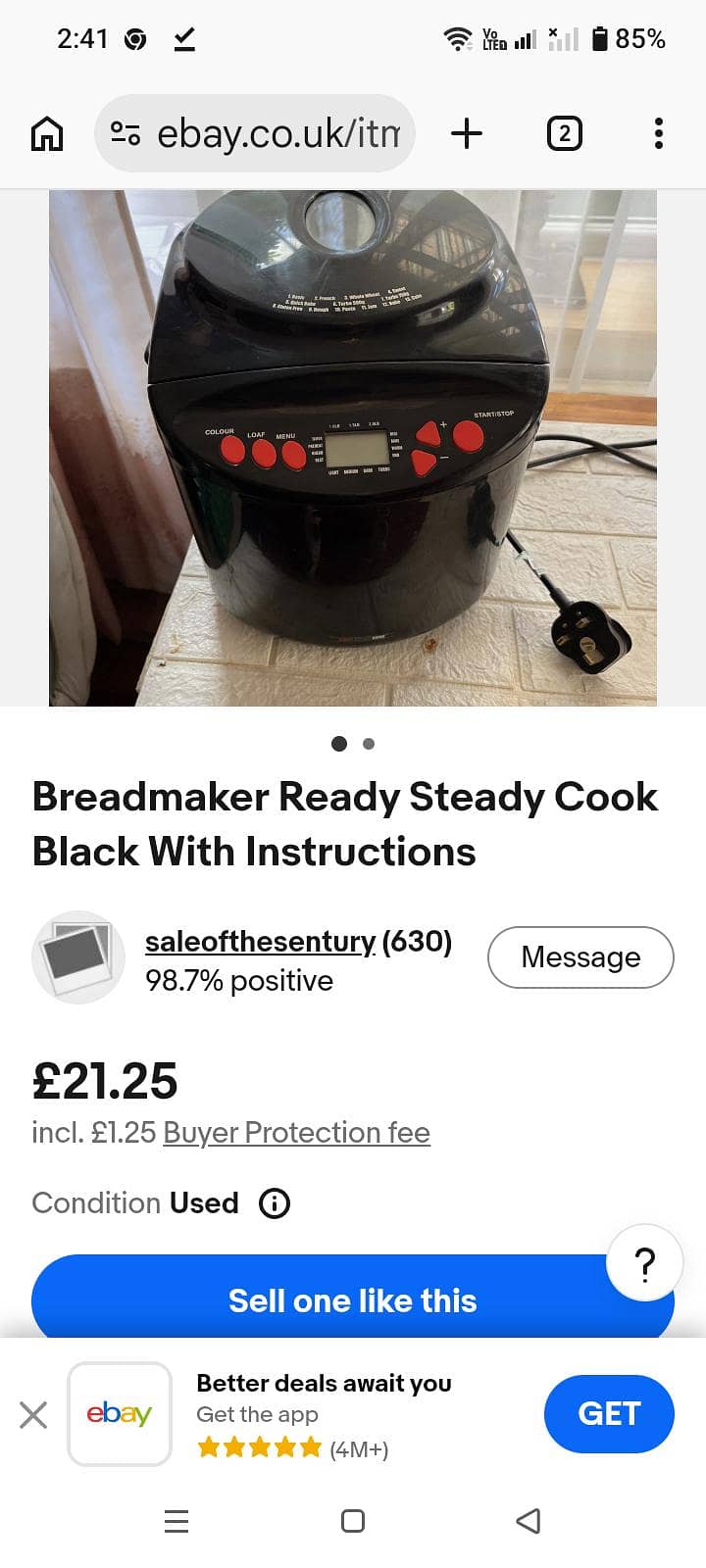 Ready Steady Cook Electric Automatic Breadmaker / Dough Maker 13