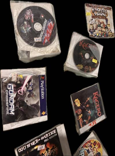 PlayStation1,Harvest moon, kagero deception2,Gundam, WDL Thunder Tank,