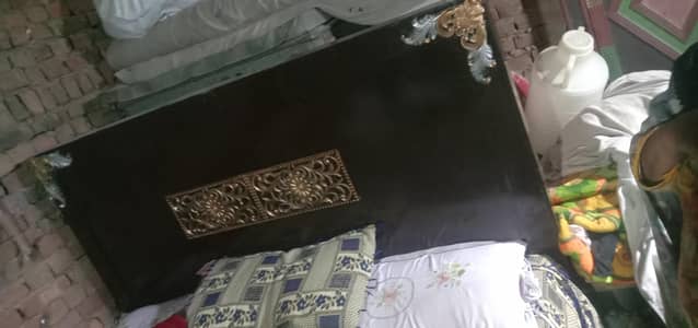 Double bad with mattress