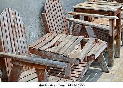 old scrap chair and table for burning sale 15oo per munn