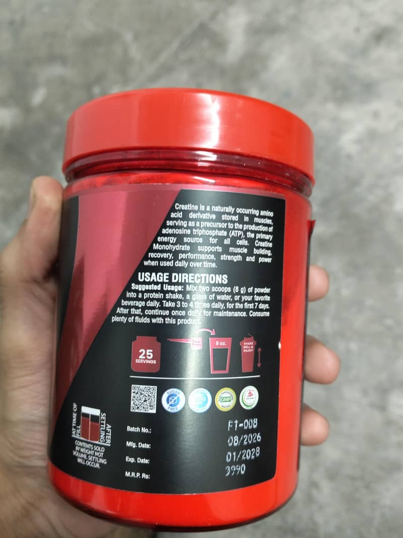 nu creatine monohydrate nutrifactor 2