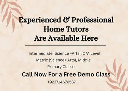 Expert Home Tutors are available