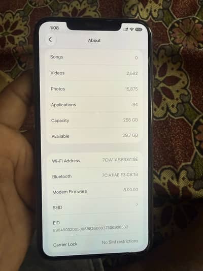 iPhone 11 Pro Max 256gb pta approved dual sim