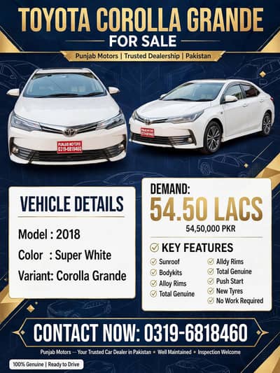 Toyota Corolla Altis 2018