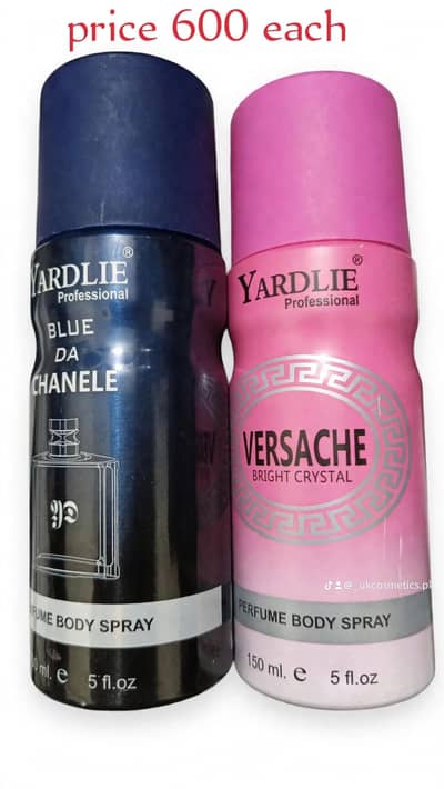 body spray brand blur de shnal + versache