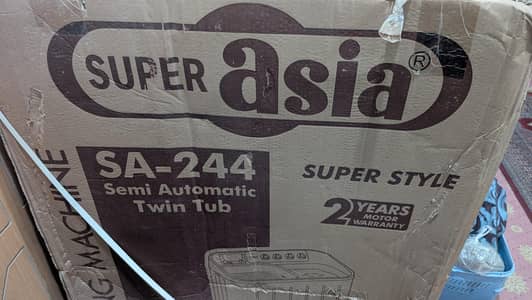 Super Asia washing machine for sale - slightly used
