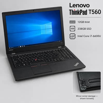 Lenovo ThinkPad T560 Core i7 | 12GB RAM | 238GB SSD | Rs. 45,000