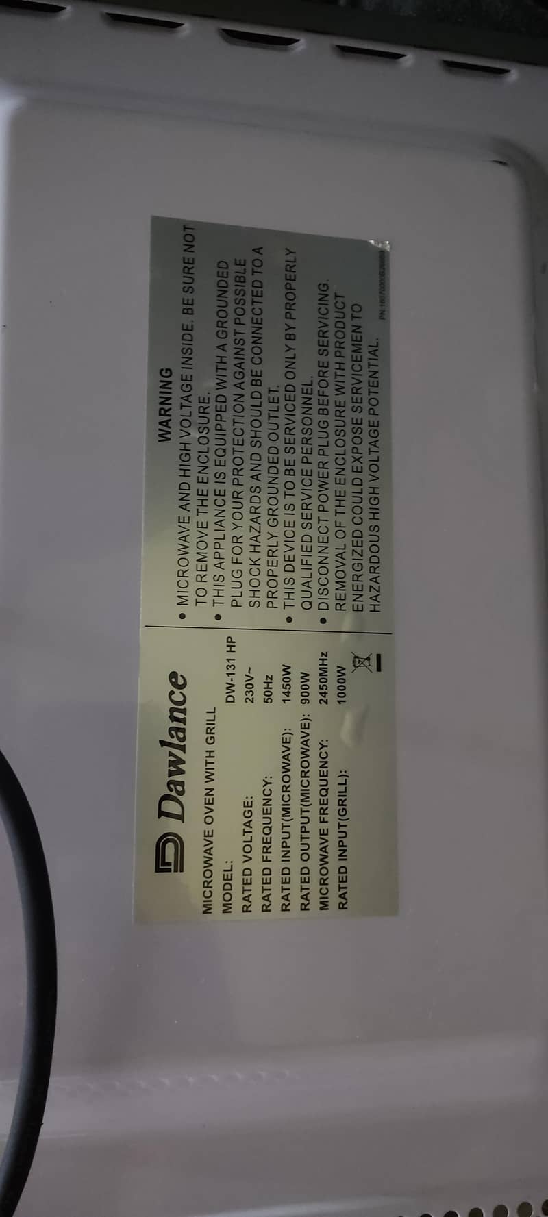 Dawlance Microwave Oven 16