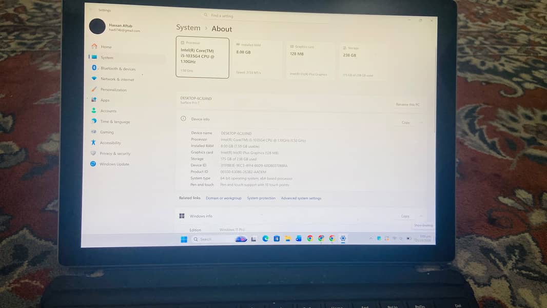 Microsoft surface 7 pro 2