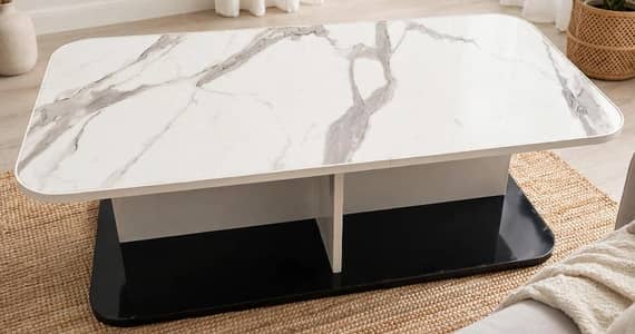 Khoobsurat Marble Design Table For Sale Size 45x22 double layer