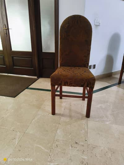 8 Dining Chairs For Sale - Solid Shesham Wood - Set of 8.