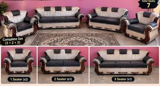 Urgent Sale 7 Seater Stylish Sofa Set for Drawing Room