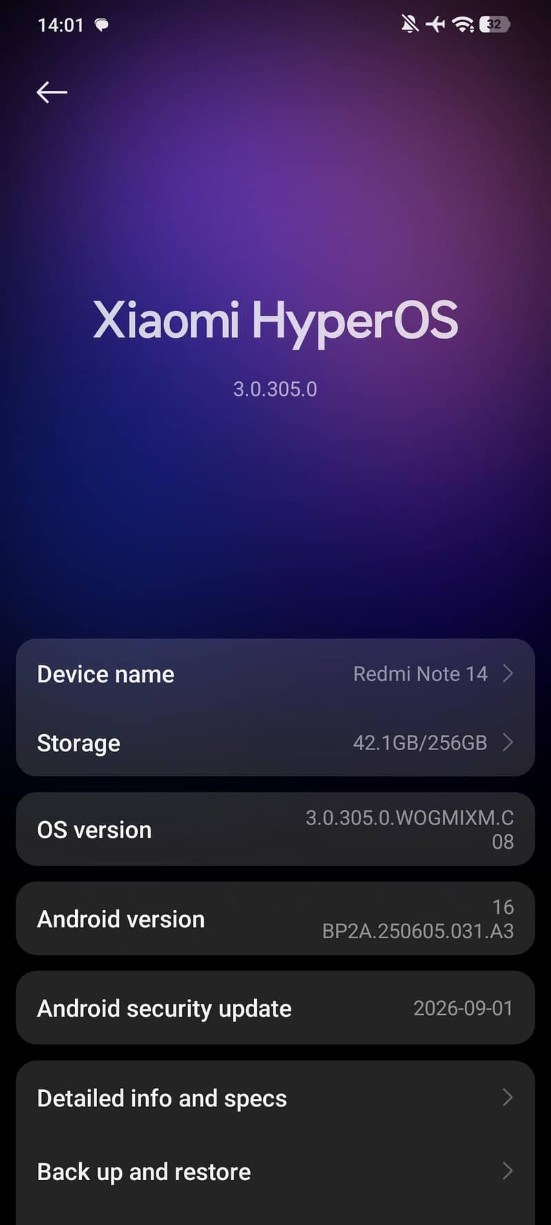 Xiaomi Redmi Note 14 5