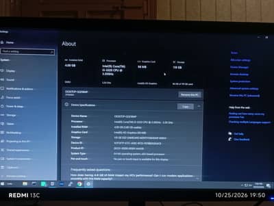 Core i3 3gen 128gb SSD With 24inch Samsung LCD And Complete Accessory