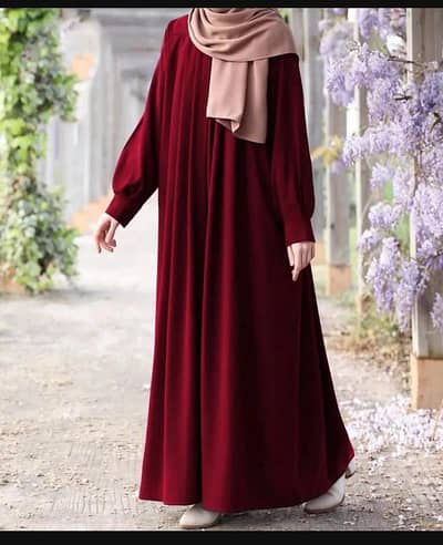 Georgette Plain Classic Abaya