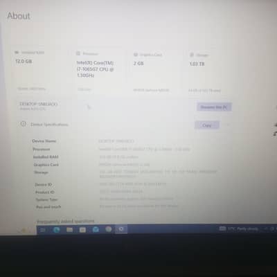 Acer Aspire5 Core i7 10th Gen / 12GB RAM / 1 TB HDD + 128GB SSD NVMe