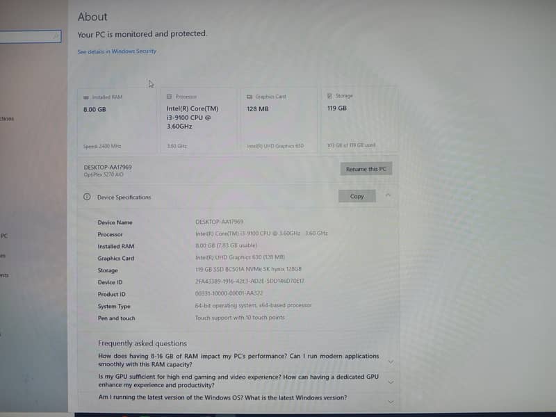 i3 9 Gen dell 2