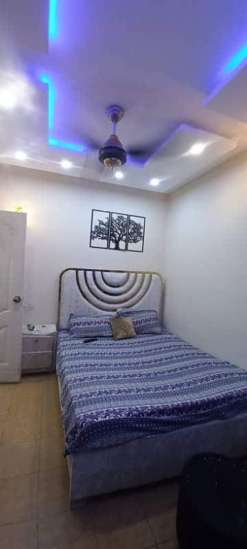 Fully Farnished Flat For Rent Johar Town H3 block Close To Canal Road