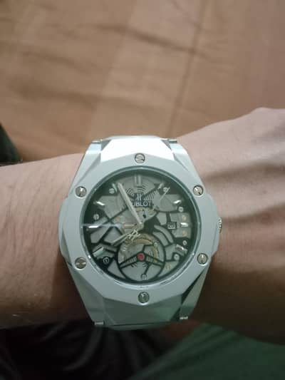 Hublot dimand cut chain watch