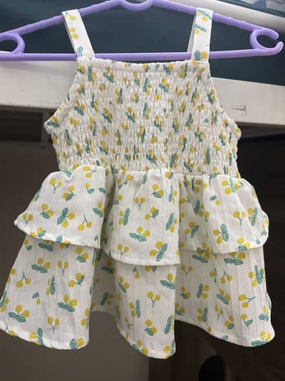 Cutest frock 0to3 months 1 time used