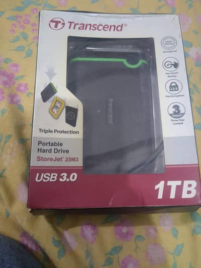 transcend 1TB EXTERNAL HDD