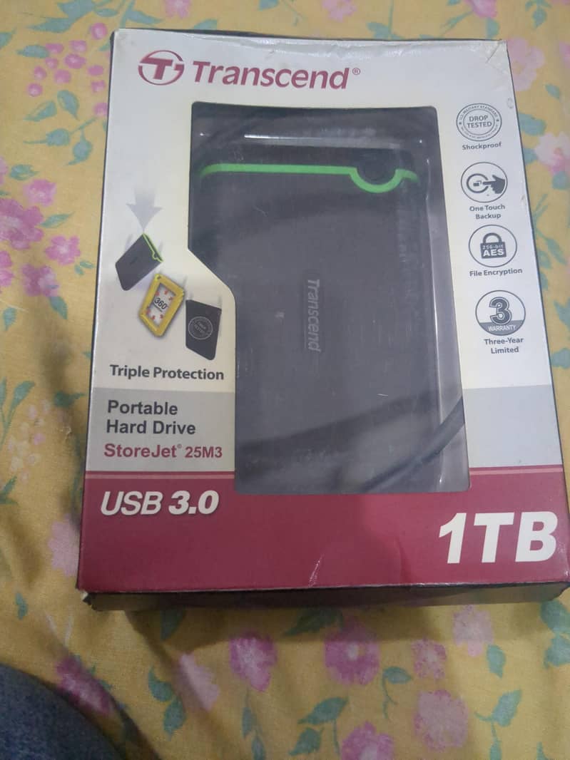 transcend 1TB EXTERNAL HDD 0